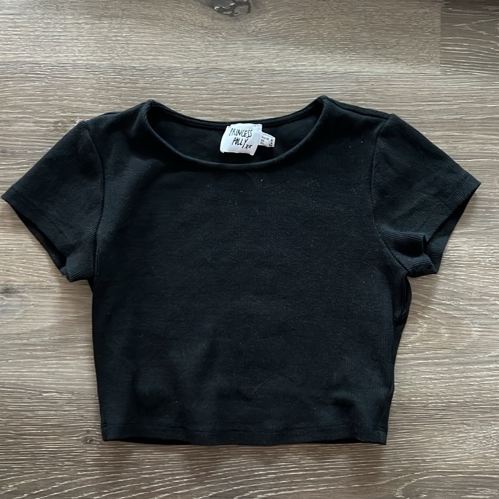 Princess Polly Ribbed Crop Tshirt